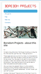 Mobile Screenshot of boredomprojects.net