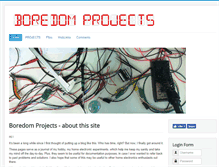 Tablet Screenshot of boredomprojects.net